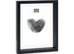 Cornice In Vetro Deknudt Con Bordo In Legno Nero Per Un Effetto Fluttuante 20X30 Cm