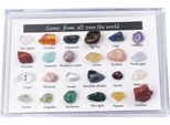 Kit Di Gemme Minerali Da 24 Pezzi Set Di Gemme Educativo Di Gemmologia Per Bambini Regali Di Collezione Di Rocce