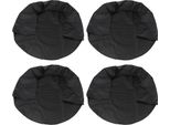 4Pcs 32 Pollici Ruota Pneumatici Protezione Copre Per Rv Camion Auto Camper Nero Nero