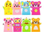 8 Pc Di Animali In Feltro Kit Di Marionette A Mano Per Bambini Fai Da Te Cucito Artigianato Giocattolo Regali Prescolare Teatro Narrazione Gioco Di Finzione