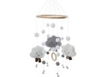 Baby Mobile Hanging Bed Bell Newborn Wind Chime Kids Room Cloud Per Bambini