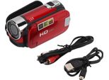 Videocamera Videoregistratore Full Hd Rotazione 270° Schermo A Colori Da 2,7 Pollici Zoom 16X Videocamera Digitale Rouge