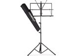 Relaxdays, Leggio Nero Con Borsa, Leggio, Leggio Per Orchestra, Leggio, Pieghevole E Leggero, 60-130 Cm, Standard