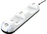 Trust Gaming Gxt 251 Duo Docking Station Per Controller PS5 Bianco