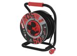 Emos Cavo Di Prolunga Per Esterni Su Tamburo 50 M / 4 Pz. / Nero / Gomma-Neoprene / 230V / 1,5 Mm2, P084504