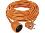 Emos Cavo Di Prolunga Arancione - Connettore, 20 M, 1 Presa, Pvc, 230V, 1,5 Mm2 P01120