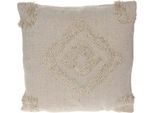 Cuscino Decorativo In Cotone 45 X 45 Cm Beige