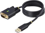 Startech.Com Cavo Da Usb A Seriale 1M, Ritenzione Com, Viti/Dadi Intercambiabili, Adattatore USB-A A DB9 RS232 Protezione Esd, Windows/Macos/Linux