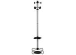 Attaccapanni In Metallo WML-1 - Per Casa, Ufficio, Ristorante, Hotel, Altezza 173 Cm, Grigio