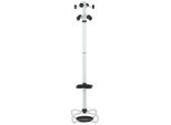 Attaccapanni In Metallo WML-1 - Per Casa, Ufficio, Ristorante, Hotel, Altezza 173 Cm, Bianco