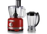 Ariete Gourmet Pro Moderna 1782 Rot Küchenmaschine mit 3L Küchenmaschine und 2L Mixer