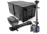 Set Completo Sunsun: Filtro Per Laghetti CBF-350B Fino A 60000L Sistema Di Filtraggio Per Laghetti A Flusso Continuo, Pompa Per Laghetti NEO10000 10000L/H 80W, Chiarificatore Per Laghetti CUV-636 Chiarificatore Uvc Con 36W, Pompa Per Fontane CTP-5003 5000L/H 30W