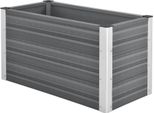 [Vaso Per Piante In Wpc 100X50X50Cm Grigio Fioriera Fioriera Fioriera Fioriera Fioriera