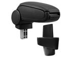 [Bracciolo Centrale, Perfetto Per Renault Clio Iii Dal 2005 (3 Porte, 5 Porte E Grandtour) - Bracciolo Con Vano Portaoggetti - Rivestito - Pelle Artificiale - Nero
