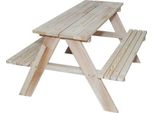 Set Da Giardino Tavolo + 2 Panche