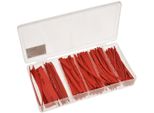 Assortimento Di Tubi Termorestringenti Chilitec, 100 Pezzi In Pratica Scatola, Rosso