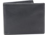 Esquire Pelle Portafoglio Dallas Wallet Horizontal Classic Black Nero