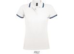 Sols 00578 | Polo Da Donna Pasadena - Colore: Bianco/Navy - Taglia: Xl