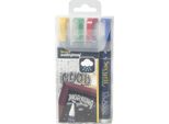 Securit Pennarello A Gesso Impermeabile Medio, Confezione Da 4 Pz