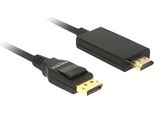Delock 85316 Delock Displayport Kabel Dp -> Hdmi St/St 4K 1.00M Schwarz