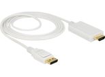 Delock 83818 Delock Displayport Kabel Dp -> Hdmi St/St 4K 2.00M Weiß