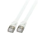 Efb K5545GR.1 Efb RJ45 Flachpatchkabel U/Ftp, Cat.6A, Pvc, 1M, Grau