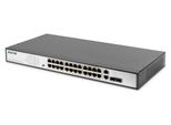 Digitus Switch 24-Port 10/100 370W Poe Unmanaged Schwarz