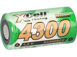 Batteria Ricaricabile Xcell Sub-C 1,2 V 4300 Mah SC4300 Ni-Mh Ad Alta Corrente