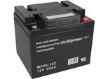 Batteria Al Piombo Multipower MP50-12C Pb 12V 50Ah A Prova Di Ciclo Filettatura Interna M6