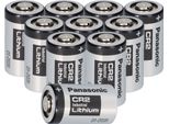 10X Panasonic Photobatterie CR2 Al Litio 3V 850Mah CR17355, DLCR2, EL1CR2, CR15H270