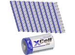 100X Xcell Batteria CR2 Al Litio 3V 850Mah CR15H CR15H270 CR17355 DLCR2 CR15H270