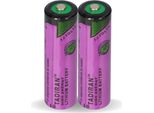 2X Batteria Tadiran Al Litio 3,6V Sl 760/S Aa - Cellula Lisocl2 2200Mah