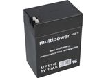 Batteria Al Piombo Multipower MP13-6 Pb 6V / 13Ah