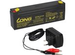 Batteria Agm Blei 12V 2,2Ah + Ladeger