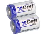 2X Xcell Fotobatteria CR2 Al Litio 3V 850Mah CR15H CR15H270 CR17355 DLCR2 CR15H270
