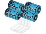 4X Batteria Ultralife Al Litio 3,6V Ls 14250 - 1/2 Aa - UHE-ER14250 Li-Socl2 + Scatola