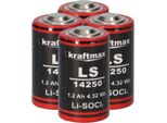 4X Batteria Kraftmax Al Litio 3,6V LS14250 1/2 Aa - Cella