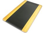 Tappeto Anti-Fatica A Battistrada Morbido Nero-Giallo 60X450 Cm