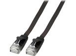 Efb K8107SW.1,5 Efb RJ45 Flachpatchkabel U/Utp, Cat.6A, Pvc, 1,5M, Schwarz
