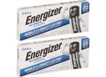 20X Energizer Ultimate Battery Litio LR03 1,5V Aaa Micro L92