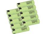 10X Panasonic Li-Ion 3,6V 2900Mah Ncr 18650 Pf