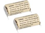 2X Batteria Fdk Al Litio 3V Cr 17335SE 2/3A - Cella 2/1 Pin ++/-