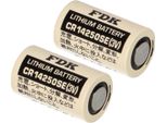 2X Fdk Batteria Al Litio 3V Cr 14250SE 1/2AA - Cella