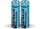 2X Batteria Ultralife Al Litio 3,6V LS14500 - Aa - UHE-ER14505 LS14500 Li-Socl2