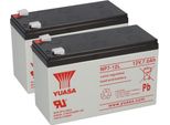 2X Batteria Al Piombo Yuasa NP7-12L Pb 12V 7Ah Vds, Faston 6,3 Ups