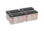 4X Batteria Al Piombo Yuasa NP7-12L Pb 12V 7Ah Vds, Faston 6,3 Ups