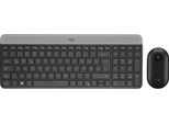 Logitech Set Tastiera/Mouse MK470, Wireless, Grafite