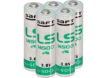 5X Batteria Saft Al Litio 3,6V LS14500 Aa - Cellula