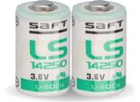 2X Batteria Saft Al Litio 3,6V Ls 14250 - 1/2 Aa - LS14250 Li-Socl2