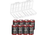 8X Kraftmax Batteria Al Litio 3,6V LS14250 1/2 Aa - Cella ER14250 Li-Socl2 + Scatola